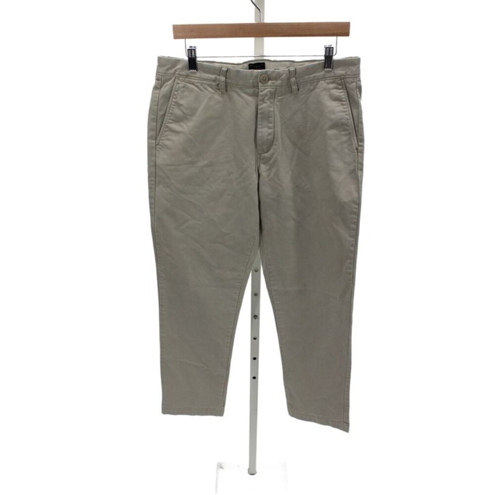 J Crew Mens Beige Cotton Chino Pants Size 32